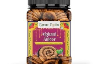 Flavour Foodie Premium Anjeer 1kg | Soft, Juicy and Naturally Dried Figs Dry Fruit | No Added Sugar | Healthy Snack Rich Source Of Fiber | Low in Fat | Pouch Pack