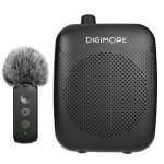 DIGIMORE 10W Voice Amplifier w/Collar Mic for Teachers | 12Hrs Battery | BT 5.4 | in-Built Noise Reduction | Wireless Collar Mic for Guides, Fitness, Announcements, Schools & Colleges (D-1200 Collar)