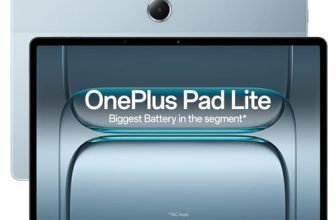 OnePlus,Pad Lite, 11-inch (27.94 CM), LCD, 8GB RAM, 128GB ROM, WiFi + LTE, Quad Speakers, 9340mAh Battery, Aero Blue, Not AI Enabled