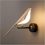 Desidiya Metal Modern Chirpy LED Bird Light for Living Room,Bird Pendant Light for Wall Luxury & Elegant,Night Light Decor Bedroom Fancy Light for Dining Area Decoration for Staircase,Hallway,Kitchen