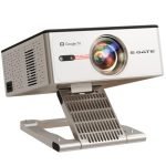 E GATE Zen 8X Google TV Official Home Projector 4k Ultra HD | Google Certified Apps Netflix, Prime | 1500 ANSI Lumens, Sealed Optical Lens, 800 ISO, Fully Auto, Native 1080p, HDMI ARC, 64GB ROM, EGate
