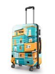 Safari Oasis Neo Polycarbonate Trolley Bag Medium Size, 65 cms Printed Hard Side Travel Bag for Men and Women, 8 Wheel Spinner Luggage Suitcase for Travelling (Multicolor)