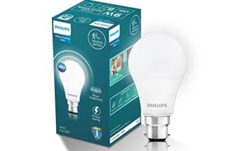 Philips 9W Motion Sensor B22 LED Bulb | Motion Sensor Light for Home | Motion and Ambient Sensor LED Bulb | Crystal White, Pack of 1