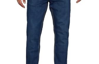 Peter England Men’s Classic Tapered Stretchable Twill Mid Rise Jeans Navy Blue, 36