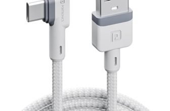 Portronics Konnect L POR-1403 Fast Charging 3A Type-C Cable 1.2 Meter with Charge & Sync Function for All Type-C Devices (White)