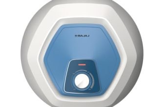 Bajaj Armour Contempo 15L Storage Water Heater | 5 Star Bathroom Geyser | Faster Heating | Thermo-Knob | Shock-Resistant | Rust-Proof | Child Safety | 7Y Tank | 6Y Element | 2Y Warranty | White