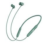 boAt Rockerz 301 ANC, (~30dB) ANC, 13mm Drivers,ENx, 40ms Low Latency, Hall Switch, Stream Ad Free Music via App Support, Bluetooth Neckband, Wireless with Mic Earphones (Green)