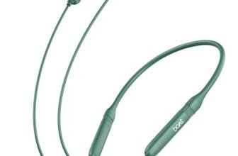 boAt Rockerz 301 ANC, (~30dB) ANC, 13mm Drivers,ENx, 40ms Low Latency, Hall Switch, Stream Ad Free Music via App Support, Bluetooth Neckband, Wireless with Mic Earphones (Green)