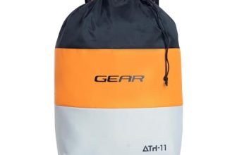 Gear Men/Women Voyager 15 Litre Small Casual Standard 2 Compartment Backpack/Daypack/Hiking Daypack/Drawstring Bag (Black-Yellow), Multicolor