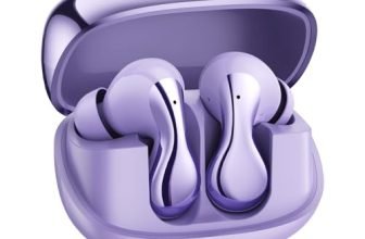 pTron Bassbuds Tango in-Ear TWS Ear Buds w/Custom EQ, 50hrs Playtime, Pristine Sound, Dual Mic, TruTalk ENC Calls, Mobile App, Wireless Bluetooth V6.0, Touch Controls, Type-C Charging, IPX5 (Lilac)