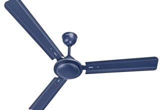 LONGWAY Nexa P1 1200 mm/48 inch Ultra High Speed 3 Blade Anti-Dust Decorative Star Rated Ceiling Fan 2 Years Warranty (Blue, Pack of 1)