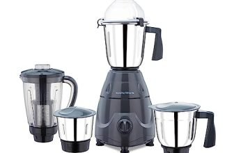 Morphy Richards Icon Superb 750 Watts Mixer Grinder| 4 Stainless Steel Mixer Jars Including Juicer Jar| 3-Speed Control With Pulse Effect Mixie| 1-Yr Warranty By Brand| Dark Grey