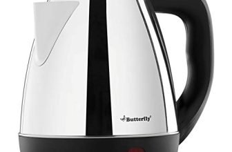 Butterfly EKN 1.5 Litre Stainless Steel Electric Kettle | 1500 W | 360� Swivel Power Base | Auto Shut Off | For Hot Water, Tea, Coffee, Noodles | Dry Boil Protection |