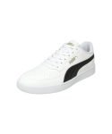 PUMA | Court Curves Everyday Comfort Sneakers | White-Black-Metallic Gold | 10UK