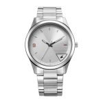 Fastrack Stunners Quartz Analog Silver Dial Silver Metal Strap Watch for Guys – 3317SM01