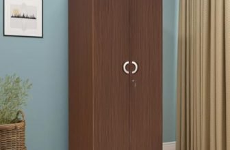 Nilkamal Massif Neo 2 Door Wardrobe Without Mirror | 3 Year Warranty | Engineered Wood Almirah | 1 Hanging Rod & 3 Storage Shelves in Cabinet | Legno Oak