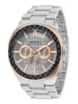 French Connection Textured Grey Round Dial with Stainless Steel Multifunction Watch for Mens – FCH27SM