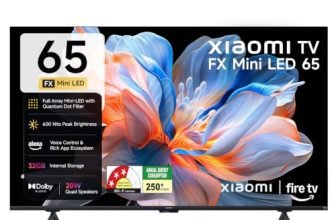 Xiaomi (165 cm) 65 inch FX 4K QD-Mini LED Smart | Full Array Local Dimming | HDR10+ | 120Hz DLG Game Booster | Fire TV | L65MC-FSMIN