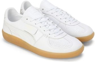 PUMA Palermo Lth S&P Sneakers For Men(White , 10)