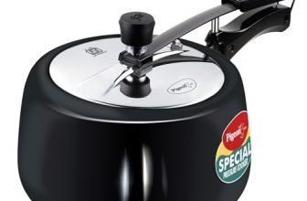 Pigeon by Stovekraft Hard Anodised Aluminium Inner Lid Cooker – 3 Litre with Induction Base, Silver, medium (14547)