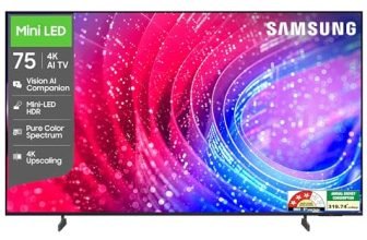 Samsung 75 inch (189cm) Mini LED 4K Vision AI 2026 Smart TV | Pure Spectrum Color | 4K Upscaling | Mini-LED HDR | 150+ Channels | 7 Years OS Upgrade | UA75M2EHAULXL