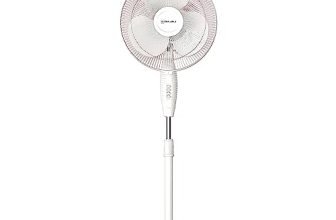 Bajaj Frore Neo 400 MM Oscillating Pedestal Fan For Home | Aerodynamically Balanced Blades | 100% Copper Motor | High Air Delivery | 3-Speed Control | Rust Free | 2 Yrs Warranty 【White】