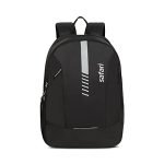 Safari Flash Medium 26L Water Resistant Polyester Casual Standard Backpack – Black