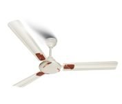 LONGWAY Creta P2 1200 mm/48 inch Ultra High Speed 3 Blade Anti-Dust Decorative Star Rated Ceiling Fan (Ivory, Pack of 1)