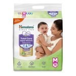 Himalaya Total Care Super Absorb Baby Pants Diaper | Size M (Medium) 76 Count | Pack of 1 | 7-12 kg | Breathable & Rapid Zig Zag Absorption | Keeps Skin Calm & Rash Free