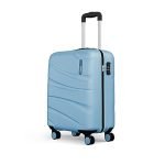 Safari Cabin Polycarbonate (Pc) Persia Hardside Small Size 4 Spinner Wheels Carry-On Luggage Pearl Blue Color 55Cm