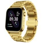 Fire-Boltt Rise Luxe Bluetooth Calling Smart Watch, 1.85”HD Display, AI Outfit Watch Face, 2 Looks in 1 Watch, Extra Straps at ₹99, 120+ Sports Modes, Metal Smartwatch for Men & Women (Gold)
