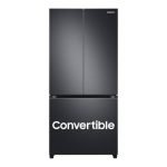 Samsung 550 L Inverter Frost-Free French Door Refrigerator (RF57A5032B1/TL, Black DOI, Convertible), Real Stainless, Convertible