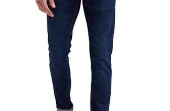 Peter England Men’s Classic Tapered Stretchable Twill Mid Rise Jeans, 36 Black
