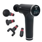 AGARO Galaxy Massager Machine, Handheld Deep Tissue Massage Gun, 4 Heads, 6 Speed, Rechargeable Percussion Massager for Muscle Relief & Relaxation, for Neck, Shoulder, Back, Foot & Full Body, Black