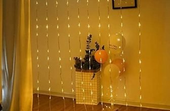 Desidiya 200 LED Waterfall Curtain String Lights 3x2m Warm White