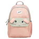 F Gear Bunny Blushing Peach 22L School Backpack|Premium & Soft Touch | Unisex Kids School Bag with Two Spacious Compartments and Front Pocket, with Bottle Holder|Ideal for School, Daily Use & Travel
