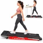 MAXPRO Walking Pad 3.5HP BLDC Motor Treadmill for Home use | 12km/hr Speed | 110kgs Max. User Weight | 8% Incline| LED Display, Shock Absorbtion, Compact underdesk Treadmill for Home Gym