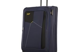 Skybags Rubik Soft Case Medium Size (Check-in) Trolley Bag, Blue