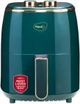 Pigeon Healthifry Manual with 360 High Speed Air Circulation Technology 1200 W with Non-Stick Basket – Green Air Fryer(4.2 L)