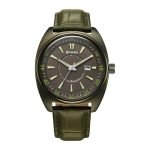 Titan Tonneau Analog with Date and Green Dial Green Leather Strap Watch for Men – 90211QL01
