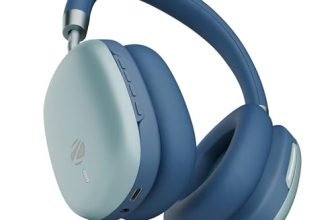 Zebronics Silencio 200T Wireless Headphones, Hybrid ANC 48dB, Upto 100Hrs Playback, 40mm Drivers, Dual Mic ENC, BT v6.0, Gaming Mode, Dual Pairing, Touch Controls, App Support, AUX, Blue
