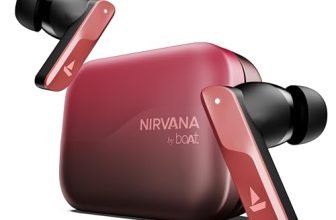 boAt Nirvana X TWS,Knowles Dual Drivers, Hi-Res Audio LDAC, App Support,4Mic ENx,Dual Pair,Spatial Audio,Fast Charge, Bluetooth Earbuds, TWS Ear Buds Wireless Earphones with mic (Galactic Red)