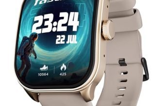 Fastrack Limitless FS2 Pro 1.96″ AMOLED Smart Watch with BT Calling, AI Voice Assistant, 100+ Sports Modes, 5-Day Battery, Fast Charge, Health Tracking, – Smartwatch for Men & Women (Beige)