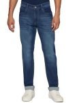 Peter England Men’s Classic Tapered Stretchable Twill Jeans Medium Blue | Rise Style: Mid Rise