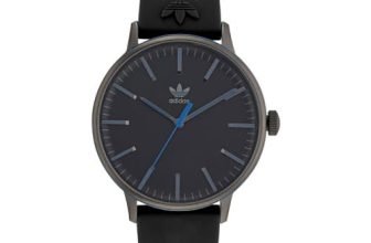 adidas Men Silicone Originals Analog Black Dial Watch-Aosy22020, Band Color-Black