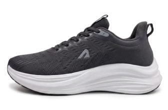 Boldfit Running Shoes for Man Comfortable Sports Shoes for Men Running Lightweight Gym Shoe for Men Workout Soft Cushioned Walking Shoe for Man Anti Slip Gym Footwear, Grey- UK 09