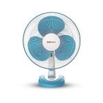 Bajaj Frore Neo Table Fan 400 MM | Table fans for Home & Office |Aerodynamically Balanced Blades| 100% CopperMotor| HighAir Delivery|3-Speed Control| 2-Yr Warranty 【Blue】