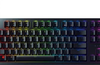 Razer Huntsman Mini Clicky Optical Purple Switch USB-C Gaming Keyboard I RGB Customizable backlighting – RZ03-03390100-R3M1 (Black)