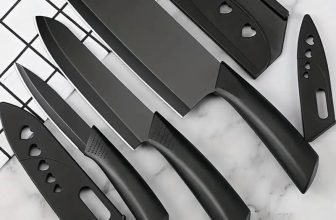 ZROY ENTERPRISE 1 Pc Stainless Steel Knife Set of 3 black Kitchen Knife with Ergonomic Handles for Meat, Fish & Vegetable