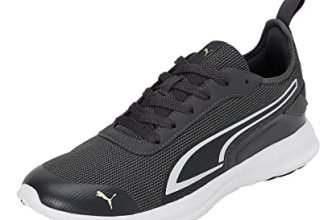 PUMA | Unleash Men’s Sneakers | Asphalt-Light Lime-Nimbus Cloud | 10UK